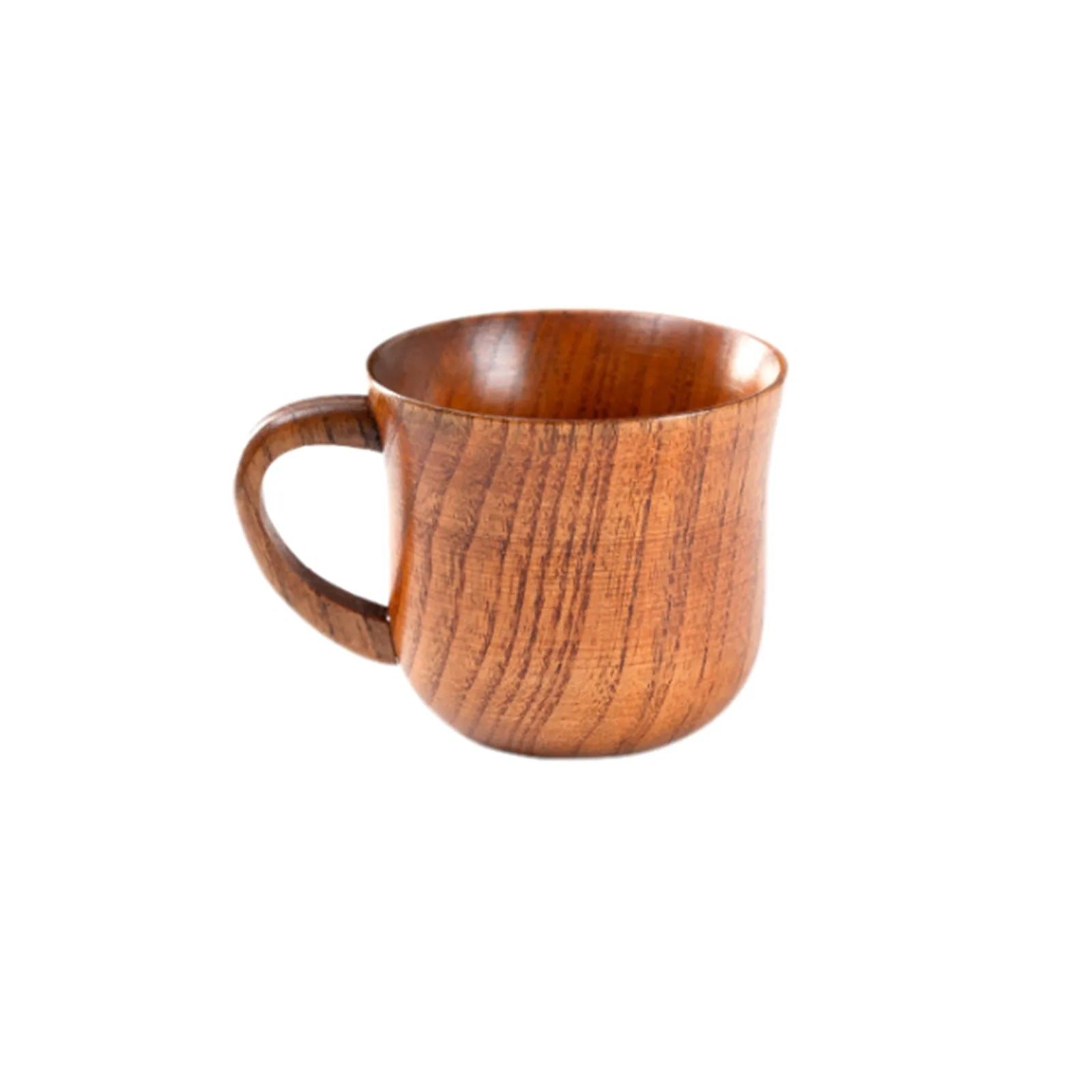 Handmade Wooden Coffee Cup with Handle