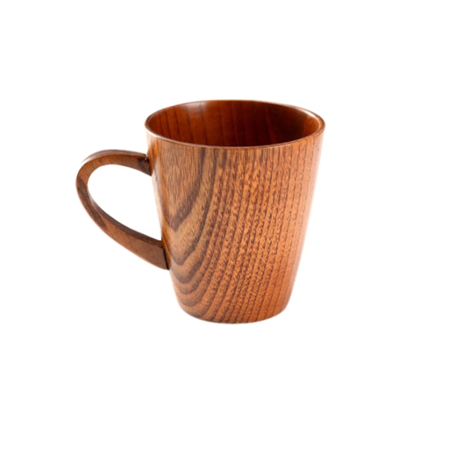 Handmade Wooden Coffee Cup with Handle