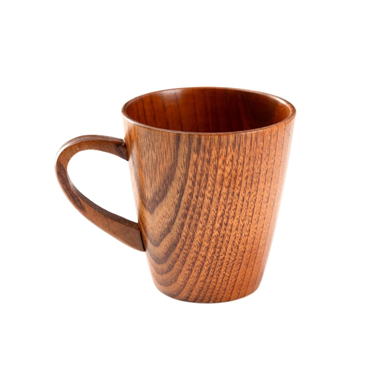 Handmade Wooden Coffee Cup with Handle