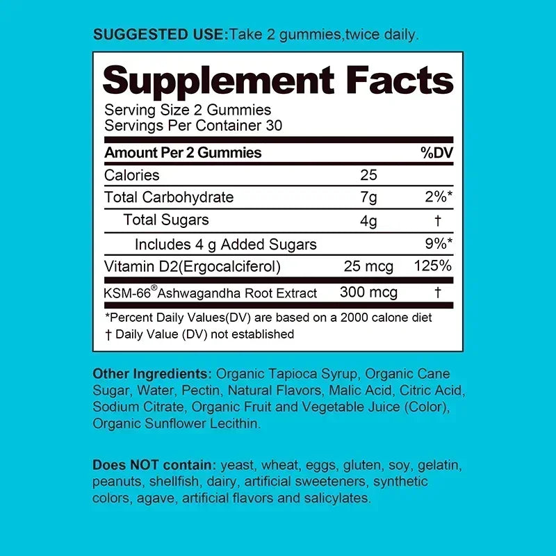 Ashwagandha Stress Relief & Energy Gummies