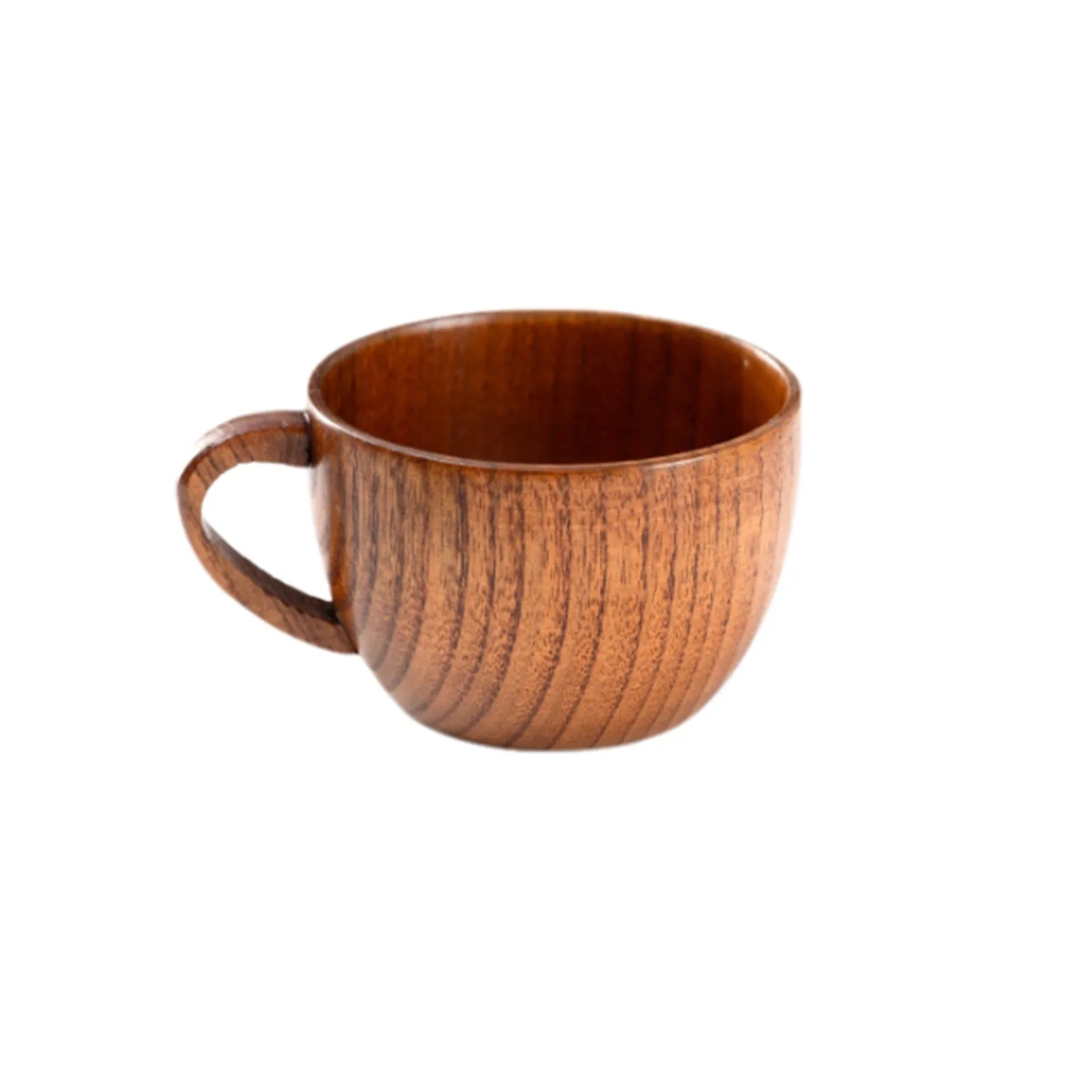 Handmade Wooden Coffee Cup with Handle